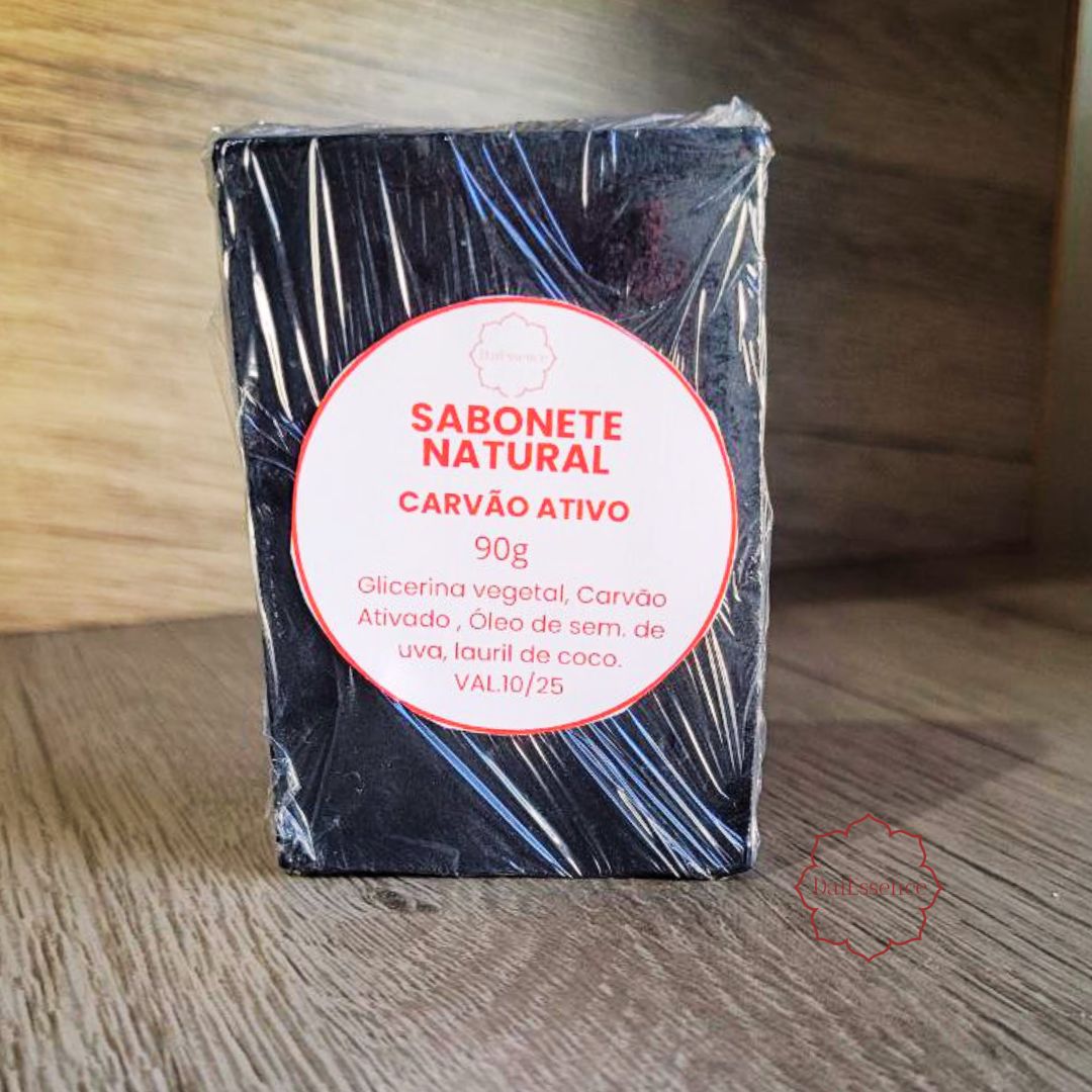 Kit 3 Sabonetes de Carvão Ativo – Limpeza e Controle da Oleosidade – DaiEssence