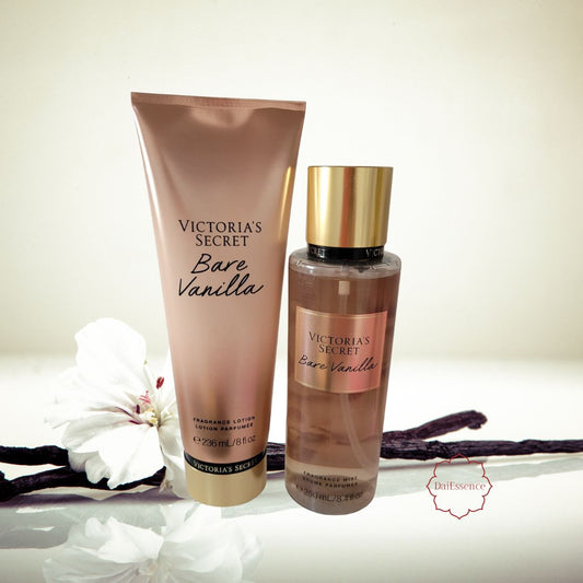 Kit Victoria's Secret Bare Vanilla – Body Splash 250ml + Loção 236ml